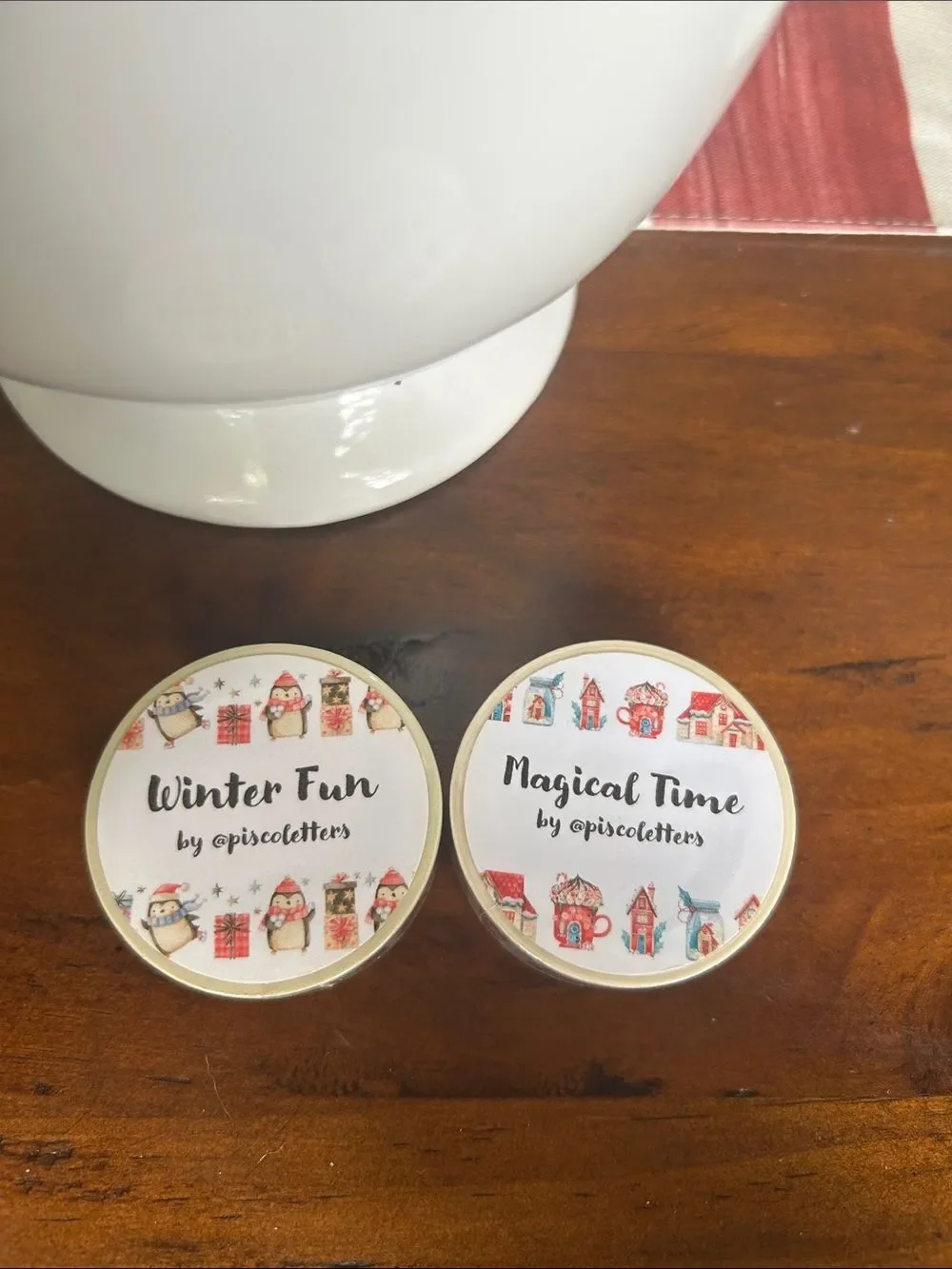 Piscoletters Winter Fun & Magical Time Washi tape - Holiday Designs NEW bundle